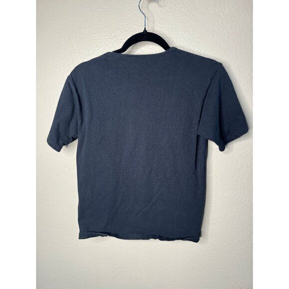 Maui Women's Embroidered Black Shirt short sleeve round neck hawaii - Picture 4 of 5